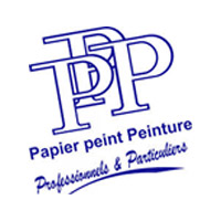 logo papier peint peinture